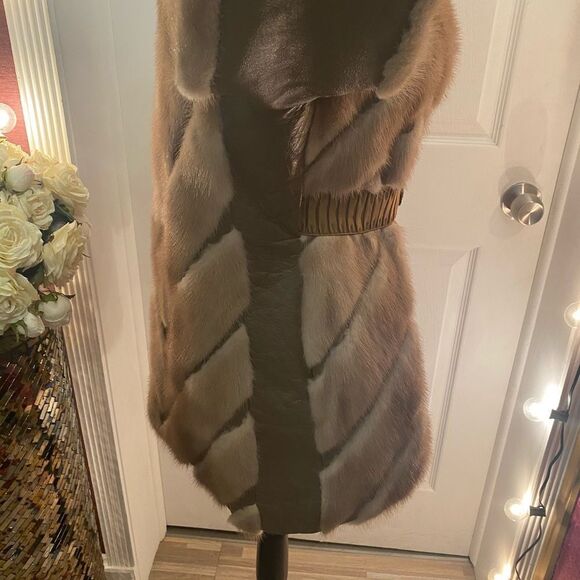 Genuine mink/leather jacket, S - Picture 7 of 13